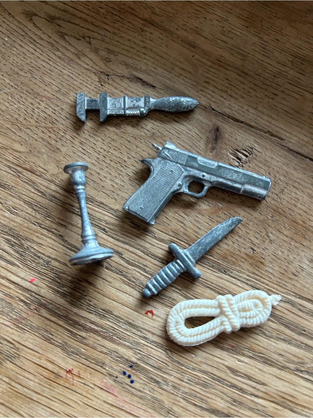 Vintage metal clue game pieces for Jewelery making crafts unique gifts